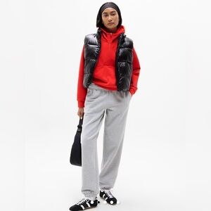 ATHLETA Forever Fleece Red Half Zip Hoodie